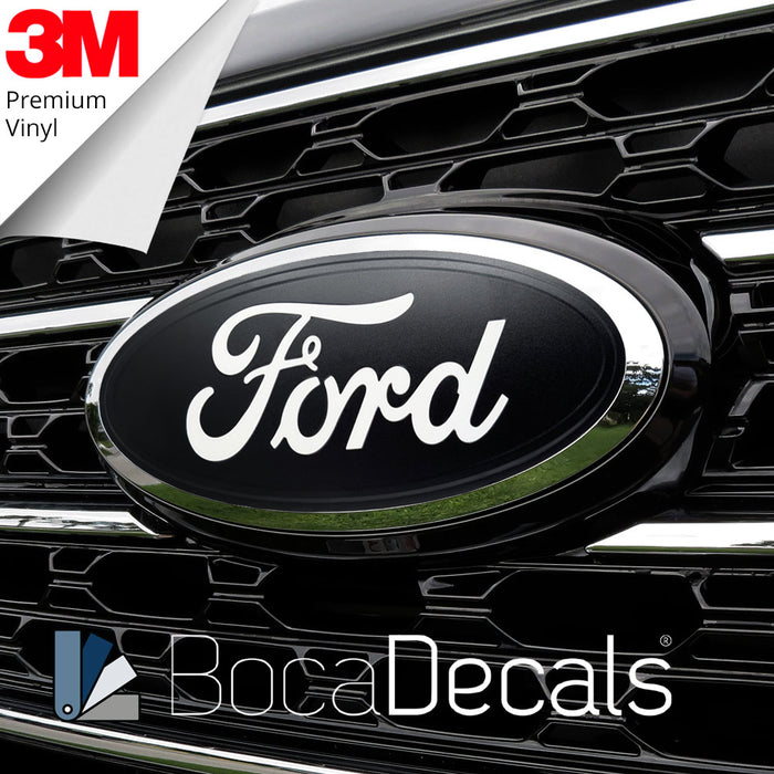 BocaDecals 2024-2025 Ford F150 Emblem Overlay Insert Decals (Set of 2)