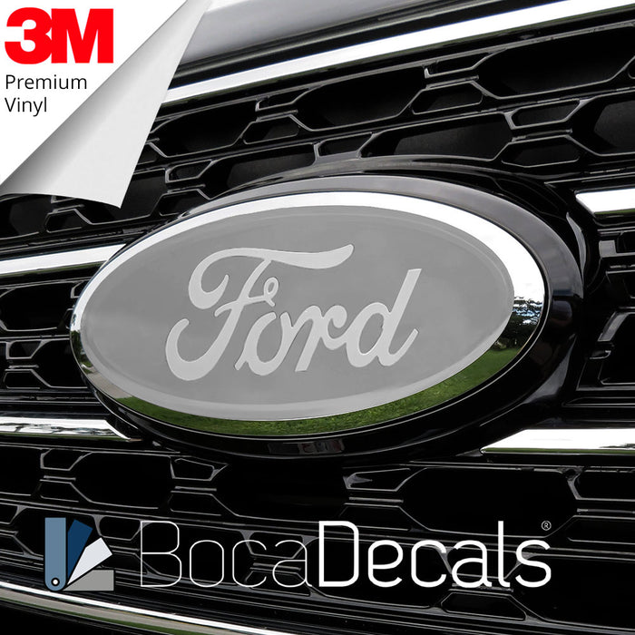 BocaDecals 2024-2025 Ford F150 Emblem Overlay Insert Decals (Set of 2)