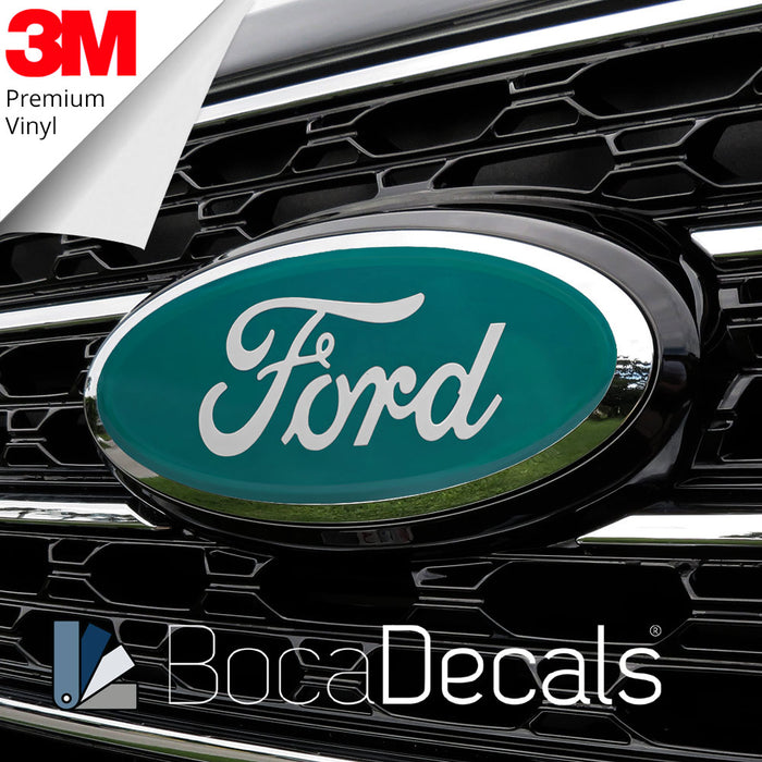 BocaDecals 2024-2025 Ford F150 Emblem Overlay Insert Decals (Set of 2)