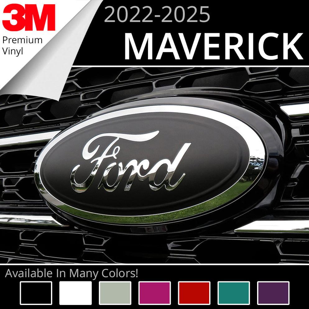 BocaDecals 2022-2025 Ford Maverick Logo Emblem Overlay Insert Decals